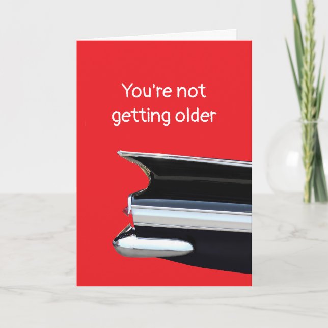 Becoming Older or a Classic? personalized Birthday Card (Front)