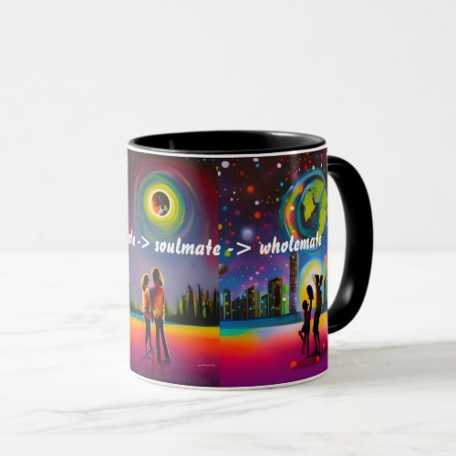 Becoming wholemates _ the evolution of humankind mug