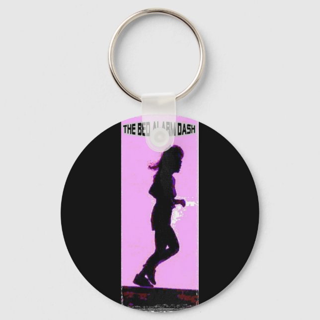 Bed Alarm Dash In Pink Keychain (Front)