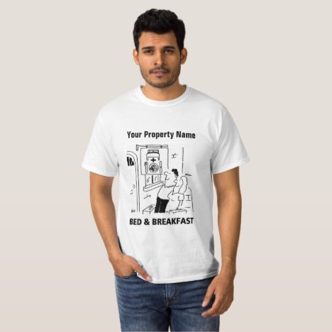 Bed and Breakfast Cartoon T-Shirt