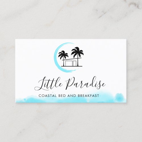 bed and breakfast coastal rental palm beach house  business card