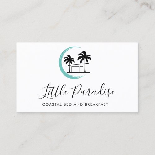 bed and breakfast coastal rental palm beach house business card