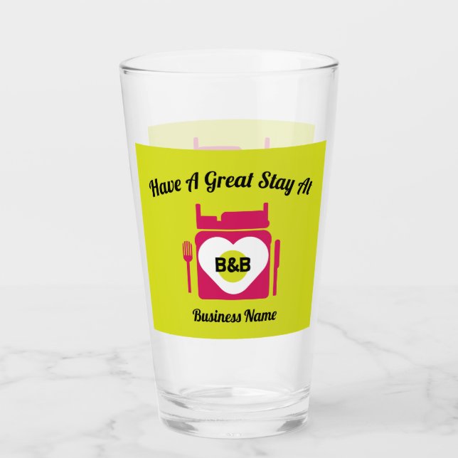 Bed And Breakfast Gifts And Promotion Glass (Front)