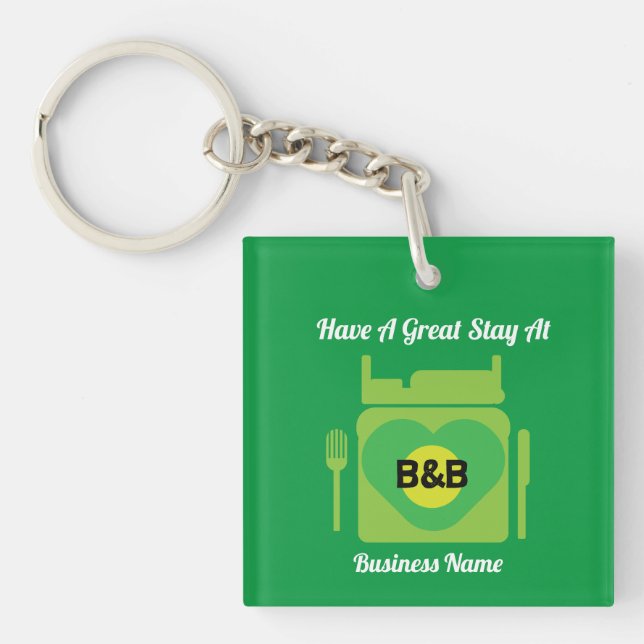 Bed And Breakfast Gifts And Promotion Keychain (Front)