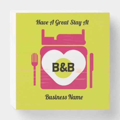 Bed And Breakfast Gifts And Promotion Wooden Box Sign