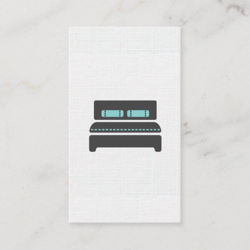 Bed and Breakfast  Linen Pattern Business Card