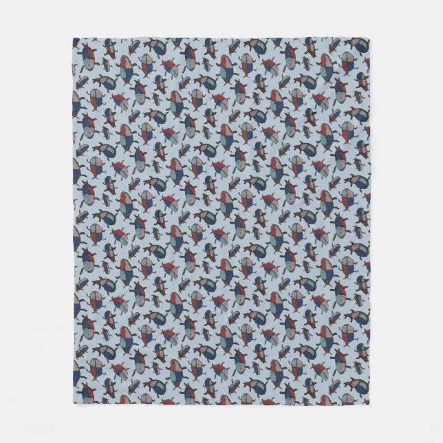 Bed Beetle Fleece Blanket (Front)
