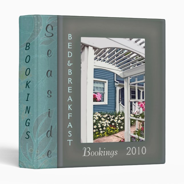 Bed & Breakfast Booking Binder or CUSTOM (Front/Spine)