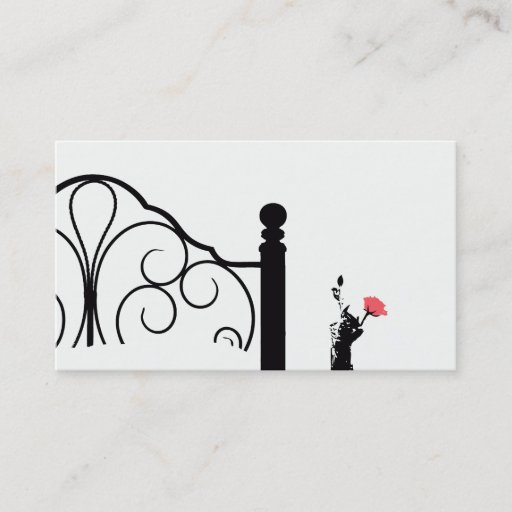 Customizable Bed & Breakfast Business Card Pink Rose