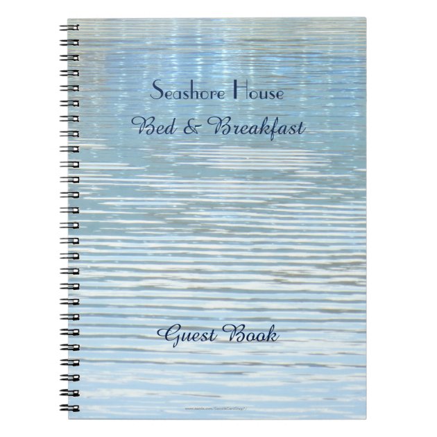 Bed & Breakfast Guest Book Abstract Reflection | Zazzle