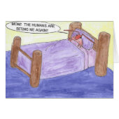 BED BUG BIRTHDAY CARD (Front Horizontal)