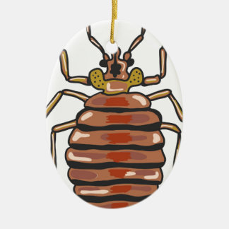 Bed Bug Sketch Ceramic Ornament