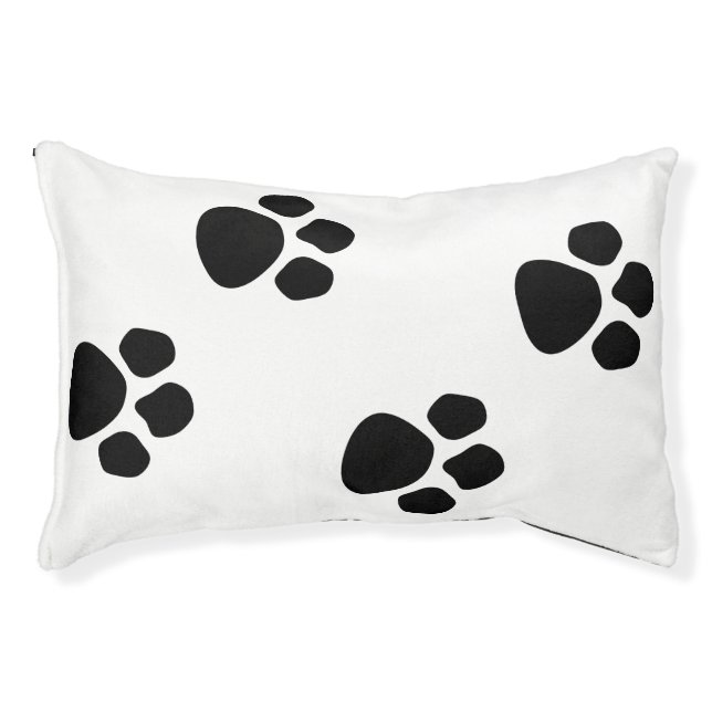 Bed Cute Dog Paws Close-Up  Adorable Pet Prin (Front)