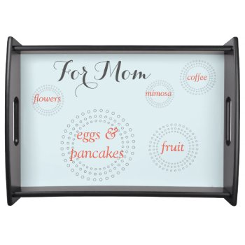 Bed In Breakfast | Mother's Day | Personalized Serving Tray by clever_bits at Zazzle