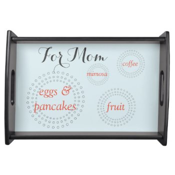 Bed In Breakfast | Mother's Day | Personalized Serving Tray by clever_bits at Zazzle