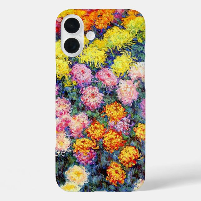 Bed of Chrysanthemums by Monet Case-Mate iPhone Case (Back)