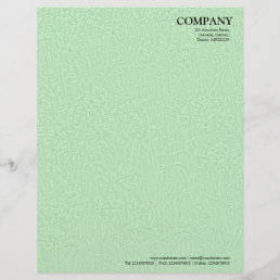 Bed of Daffodils Texture - Green Letterhead