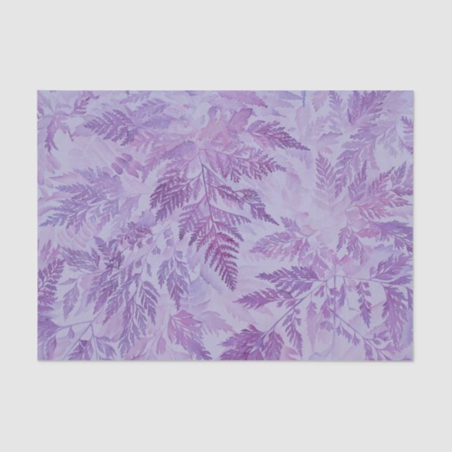Bed of Ferns Lavender Tropical Tissue Paper (Front)