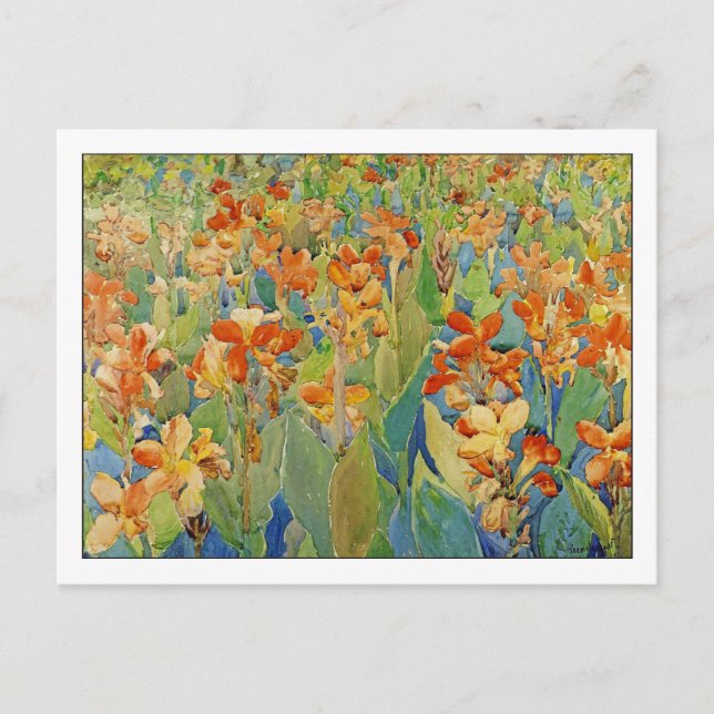 Bed of Flowers by Maurice Prendergast Postcard (Front)