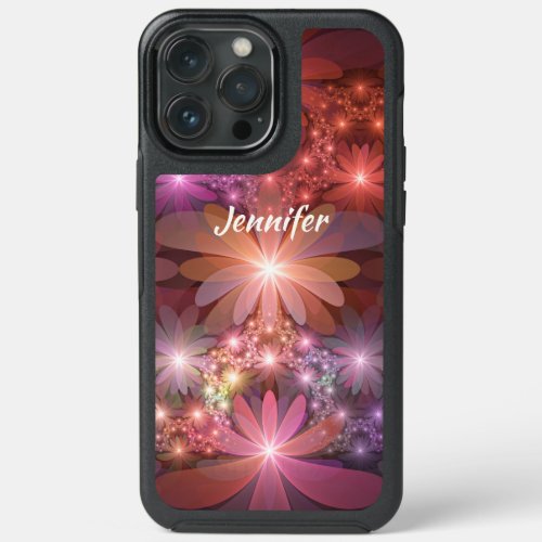 Bed Of Flowers Colorful Abstract Fractal Art Name iPhone 13 Pro Max Case