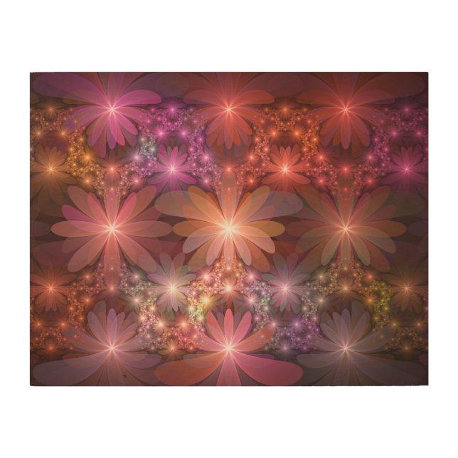 Bed Of Flowers Colorful Shiny Abstract Fractal Art (Front)