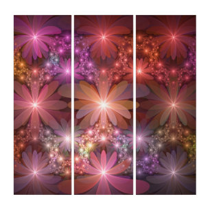 Bed Of Flowers Colorful Shiny Abstract Fractal Art