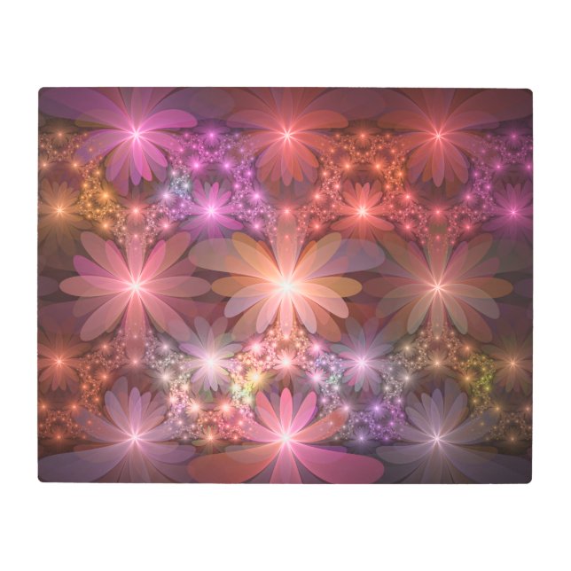 Bed Of Flowers Colorful Shiny Abstract Fractal Art (Front)