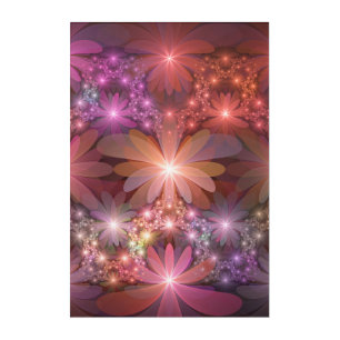 Bed Of Flowers Colorful Shiny Abstract Fractal Art