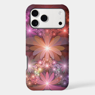 Bed Of Flowers Colorful Shiny Abstract Fractal Art iPhone 17 Pro Max Case