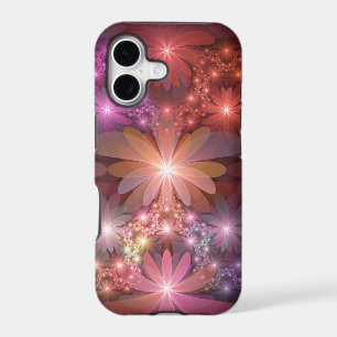 Bed Of Flowers Colorful Shiny Abstract Fractal Art iPhone 17 Case