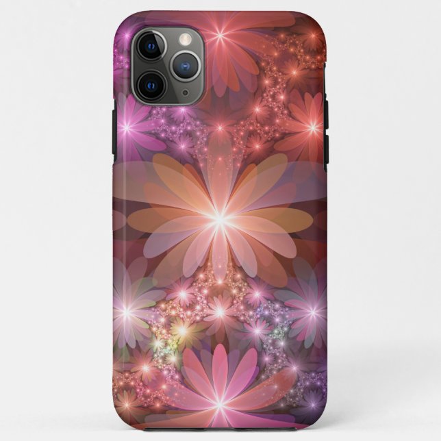 Bed Of Flowers Colorful Shiny Abstract Fractal Art Case-Mate iPhone Case (Back)