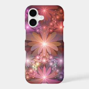 Bed Of Flowers Colorful Shiny Abstract Fractal Art iPhone 17 Case