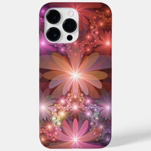 Bed Of Flowers Colorful Shiny Abstract Fractal Art Case_Mate iPhone 14 Pro Max Case