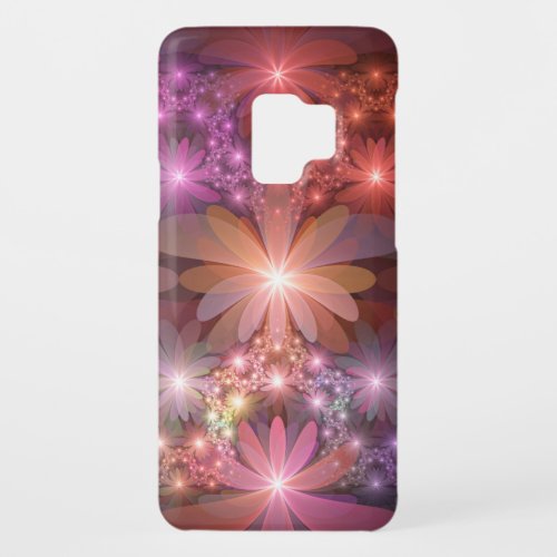 Bed Of Flowers Colorful Shiny Abstract Fractal Art Case_Mate Samsung Galaxy S9 Case