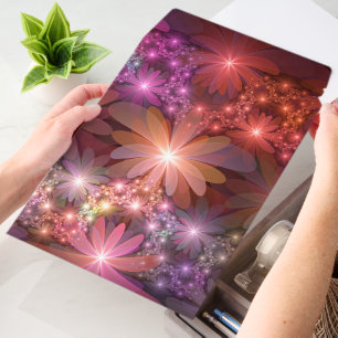 Bed Of Flowers Colorful Shiny Abstract Fractal Art Envelope Mailers