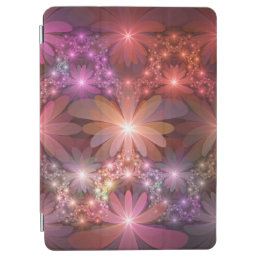 Bed Of Flowers Colorful Shiny Abstract Fractal Art iPad Air Cover