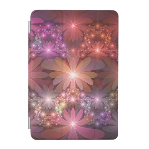 Bed Of Flowers Colorful Shiny Abstract Fractal Art iPad Mini Cover