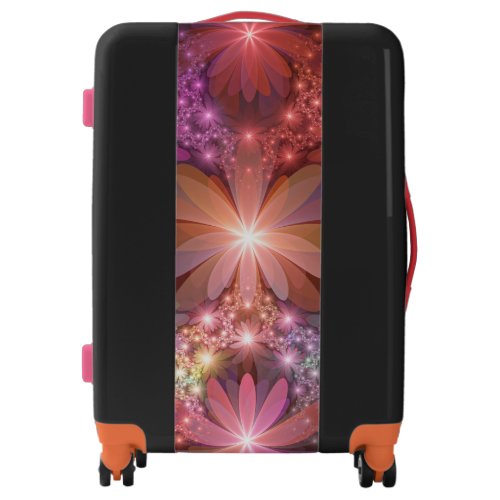 Bed Of Flowers Colorful Shiny Abstract Fractal Art Luggage