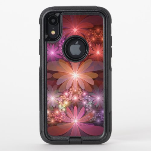 Bed Of Flowers Colorful Shiny Abstract Fractal Art OtterBox Commuter iPhone XR Case