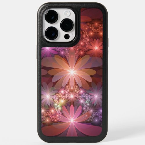Bed Of Flowers Colorful Shiny Abstract Fractal Art OtterBox iPhone 14 Pro Max Case