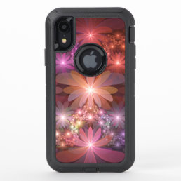 Bed Of Flowers Colorful Shiny Abstract Fractal Art OtterBox Defender iPhone XR Case