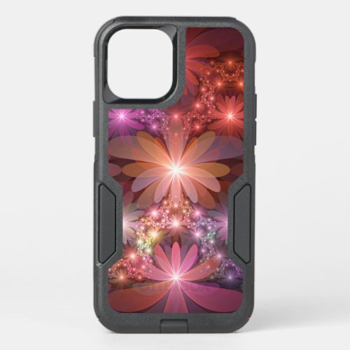 Bed Of Flowers Colorful Shiny Abstract Fractal Art OtterBox Commuter iPhone 12 Case