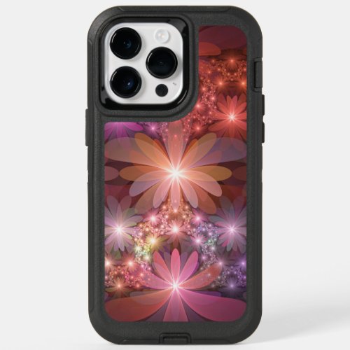 Bed Of Flowers Colorful Shiny Abstract Fractal Art OtterBox iPhone 14 Pro Max Case