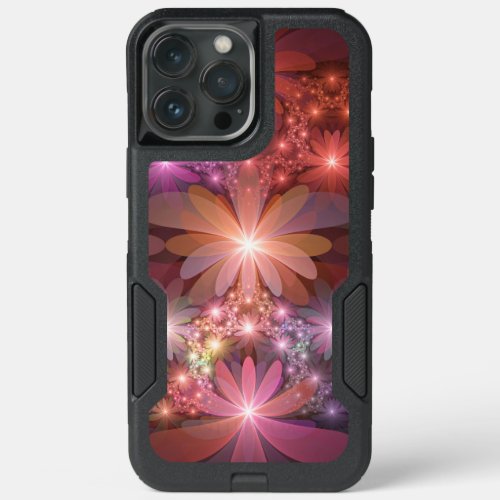Bed Of Flowers Colorful Shiny Abstract Fractal Art iPhone 13 Pro Max Case