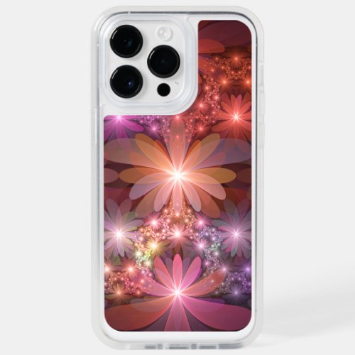 Bed Of Flowers Colorful Shiny Abstract Fractal Art OtterBox iPhone 14 Pro Max Case