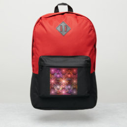 Bed Of Flowers Colorful Shiny Abstract Fractal Art Port Authority&#174; Backpack