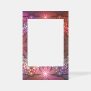 Bed Of Flowers Colorful Shiny Abstract Fractal Art Selfie Frame
