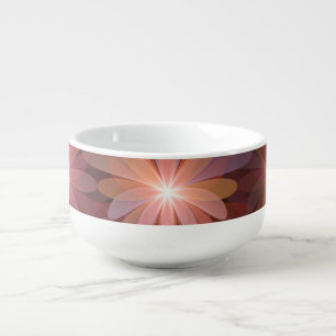 Bed Of Flowers Colorful Shiny Abstract Fractal Art Soup Mug