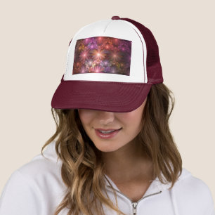 Bed Of Flowers Colorful Shiny Abstract Fractal Art Trucker Hat