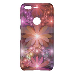 Bed Of Flowers Colorful Shiny Abstract Fractal Art Uncommon Google Pixel Case